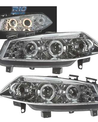 FARI PER RENAULT MEGANE 02-05 ANGEL EYES LED FONDO
