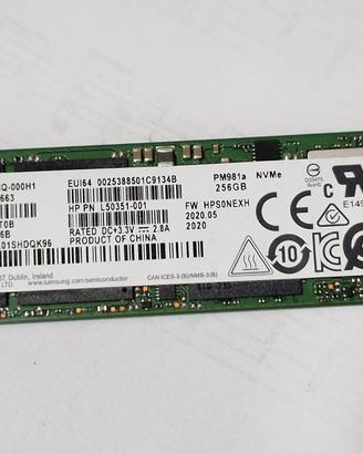 SSD Samsung PM981A (970 EVO Plus) 256gb pcie 3.0x4