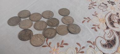 Monete lire 500 Caravelle e Quadriga 1861