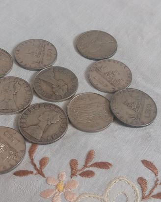 Monete lire 500 Caravelle e Quadriga 1861