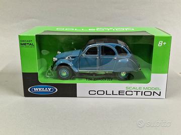 Citroen 2 cv modellino auto scala 1/24 