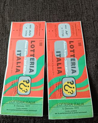 biglietti lotteria 