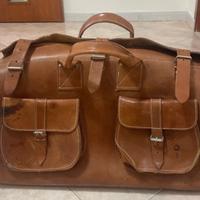 Borse auto d epoca vintage cuoio vero da collezion