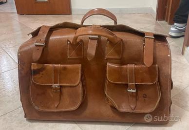 Borse auto d epoca vintage cuoio vero da collezion