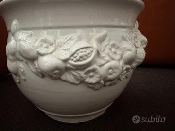 Portavaso Cachepot Bianco per piante