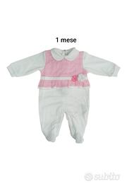 Tutina in jersey neonata pastello Chic 