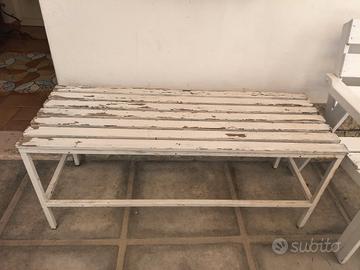 panchine in legno 