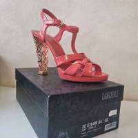 Sandali LORIBLU in Vernice Corallo - Taglia 40