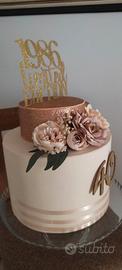 Torta finta di compleanno