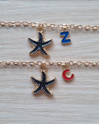 Set personalizzabile due bracciali dell'amicizia 