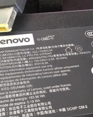 Alimentatore Lenovo 170W Originale - Funzionate