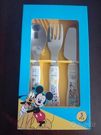set posate bambini Disney Mickey Mouse