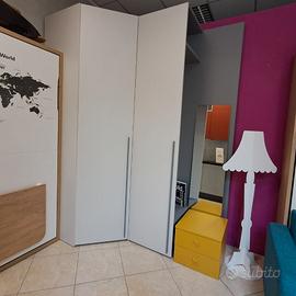 OUTLET Cabina armadio con specchio e libreria