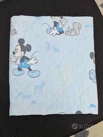 Trapuntino con paracolpi culla lettino Baby Mickey
