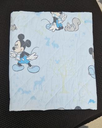 Trapuntino con paracolpi culla lettino Baby Mickey