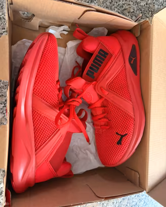 Puma softfoam rosse sportive con scatola