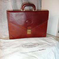 borsa portadocumenti in cuoio anni '90 Les Copains