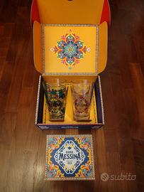 Coppia bicchieri Birra Messina 