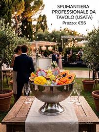 SPUMANTIERA ACCIAIO INOX- PER FESTE