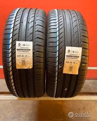 2 gomme 225 45 19 continental a3251