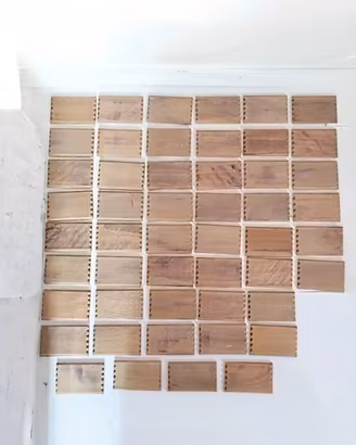 Stock 50 Tavolette in Vero Legno Artigianali (10.5