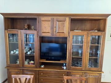 Mobile Soggiorno Credenza Salotto Legno Noce