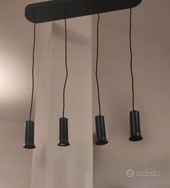 Lampadario a sospensione, nero - stile Marley