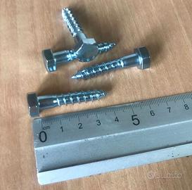 1a Viti Tirafondi x legno MM. 8X 40 Pz.124