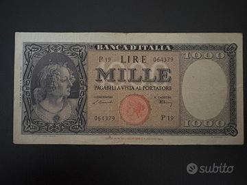 Banconota 1000 Lire Italia tipo "Testina"