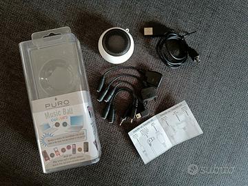 Cassa portatile bianca Music Ball PURO