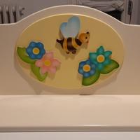 Mensola legno pantografata Azur cameretta