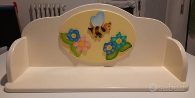 Mensola legno pantografata Azur cameretta