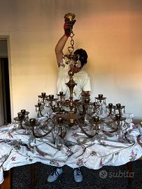 Grande Lampadario stile Maria Teresa diam. 100 cm