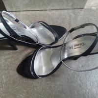 Sandali eleganti in vera pelle e tacco 12