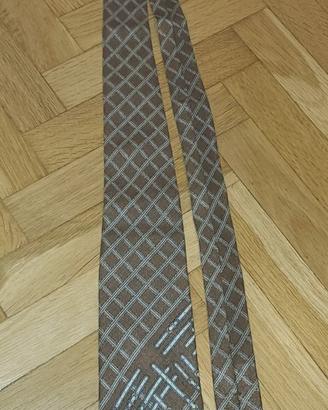 Cravatta vintage marrone cinghie