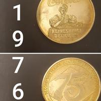 Coca cola medal medaglia 1976 75° anniversario