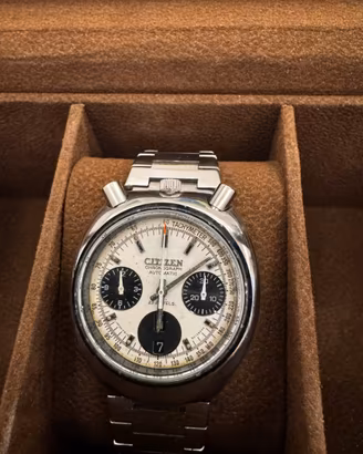 Citizen "Bullhead" Automatic Chrono Panda dial