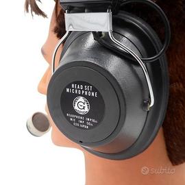 Cuffie aeronautiche vintage - microfono a braccio