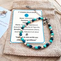 Bracciale Chakra unisex  Comunicazione chiara