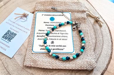 Bracciale Chakra unisex  Comunicazione chiara
