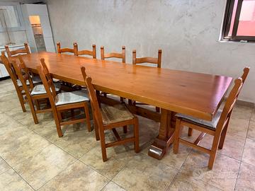 Tavolo 4 metri legno massiccio