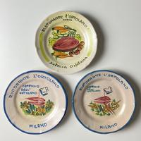 3 Piatti del Buon Ricordo "L'Ortolano" Milano