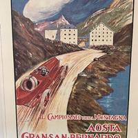 Poster automobilismo d'epoca