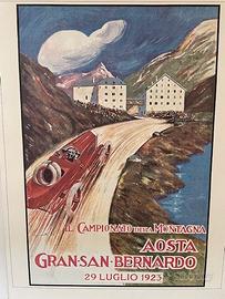 Poster automobilismo d'epoca