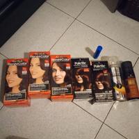 n5 colori permanenti per capelli mogano più varie 