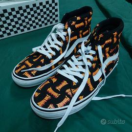 Vans x Thrasher Skate Sk8-Hi nere e fiamme 46