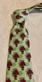 Cravatta Hermes in pura seta