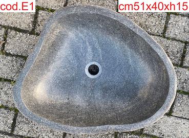 Lavabo lavandino da appoggio pietra/sasso fiume 5