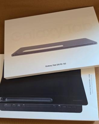 Samsung galaxy Tab s10 FE + con book cover nuovo