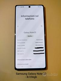 Samsung Galaxy Note 20 8/256gb